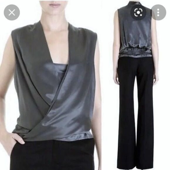 Diane von Furstenberg New Issie Silk Wrap Top - Picture 8 of 8